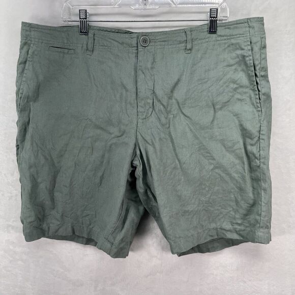 Trenery Other - Trenery Linen Shorts Mens 40 Green Chino Lightweight Outdoor Coastal Beachy